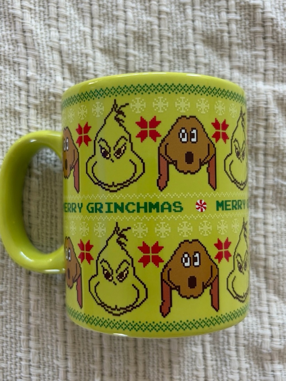 Dr. Seuss Lime Green "Merry Grinchmas" Holiday Mug